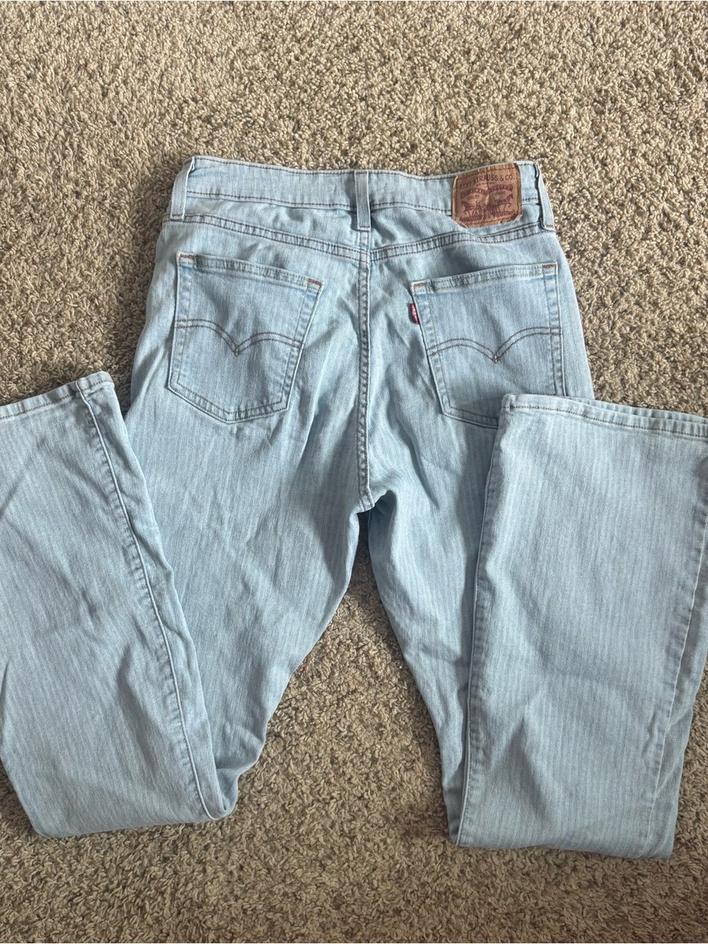 Levi's Flare Jeans Light Wash Blue Denim Size 30